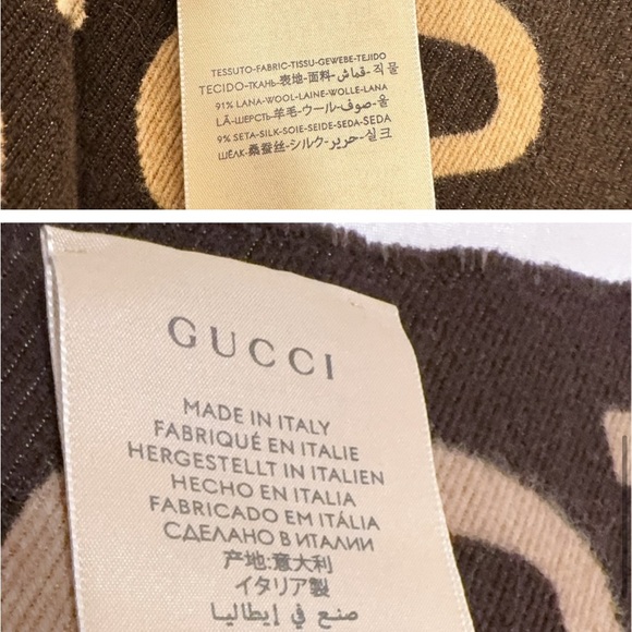 GG wool jacquard scarf - Picture 8 of 8